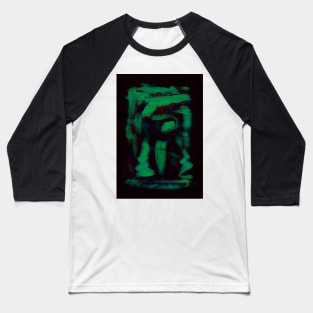 Green Abstraction Baseball T-Shirt